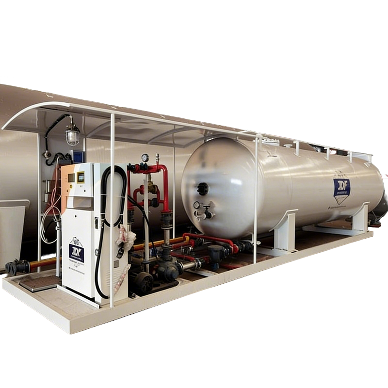 Stesen Pengisian Skid LPG 10MT 20,000L Dengan Dispenser