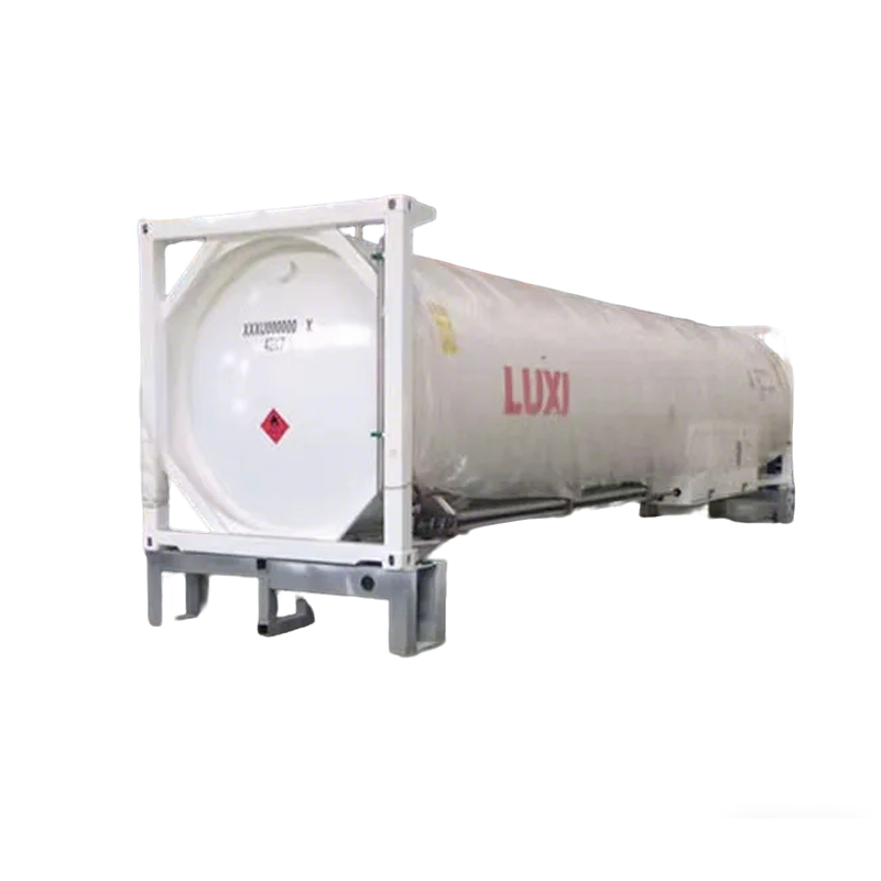 Penyelesaian Penyimpanan Gas LPG Cecair ASME 20FT / 40FT Un T75 ISOTank Container