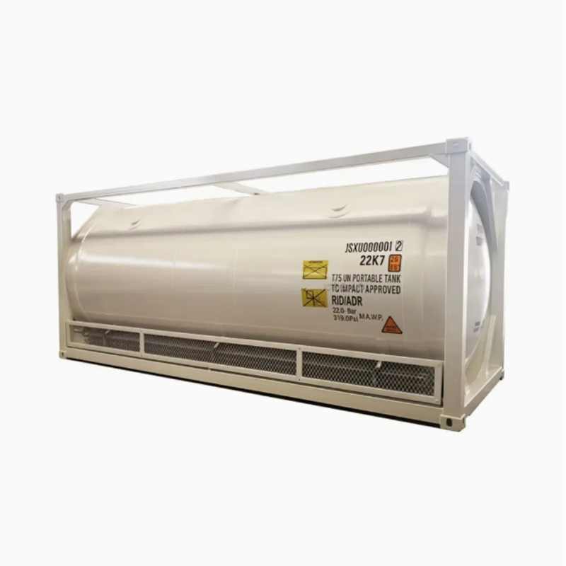 Baru Un T50 40FT ISO Tangki Kontena Untuk LPG Propane HorizontalPressure Vessel Container