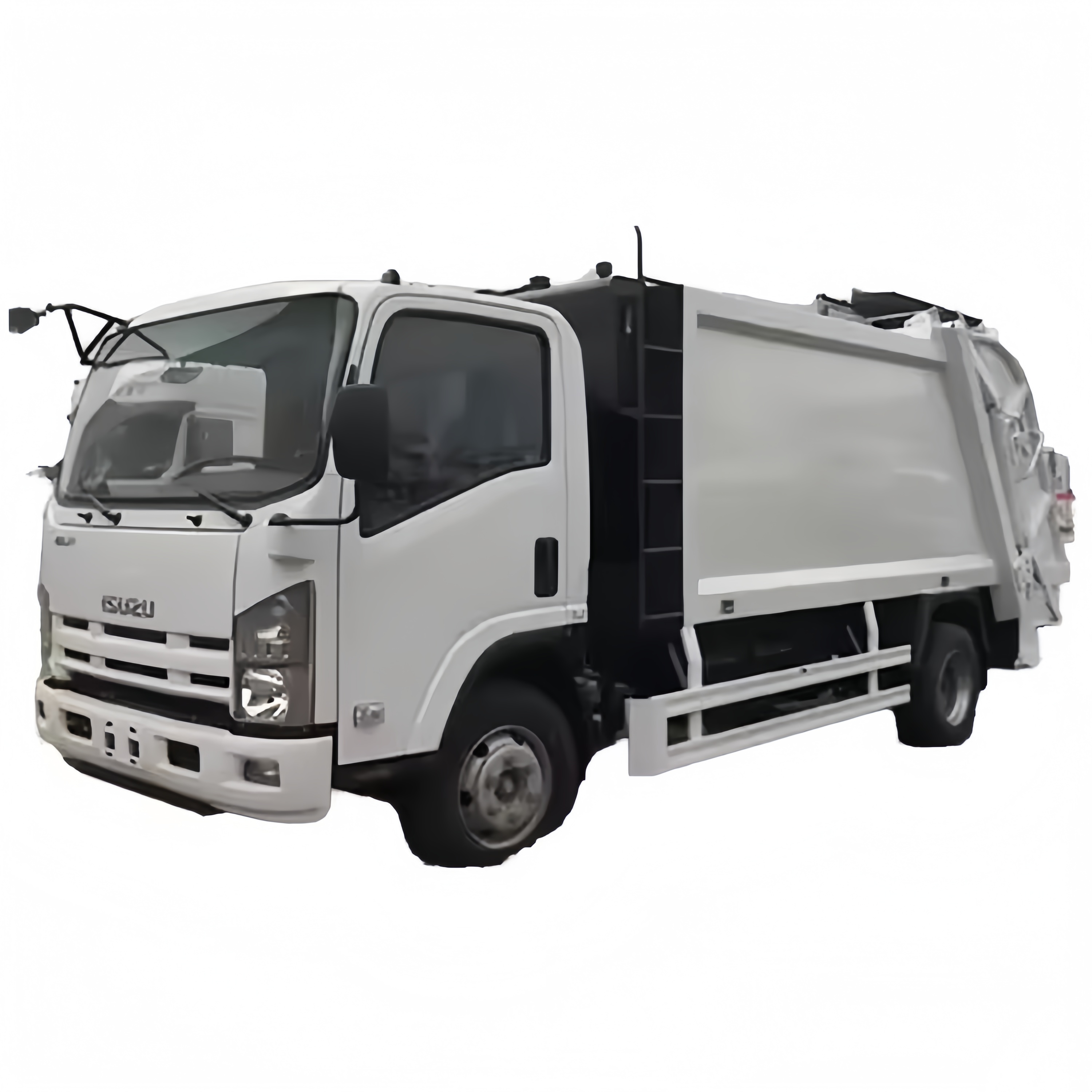 Truk Sampah Isuzu 8 Meter Kubik Yang Kuasa Dengan Kontena Pemampatan Untuk Penyelesaian Sisa Global