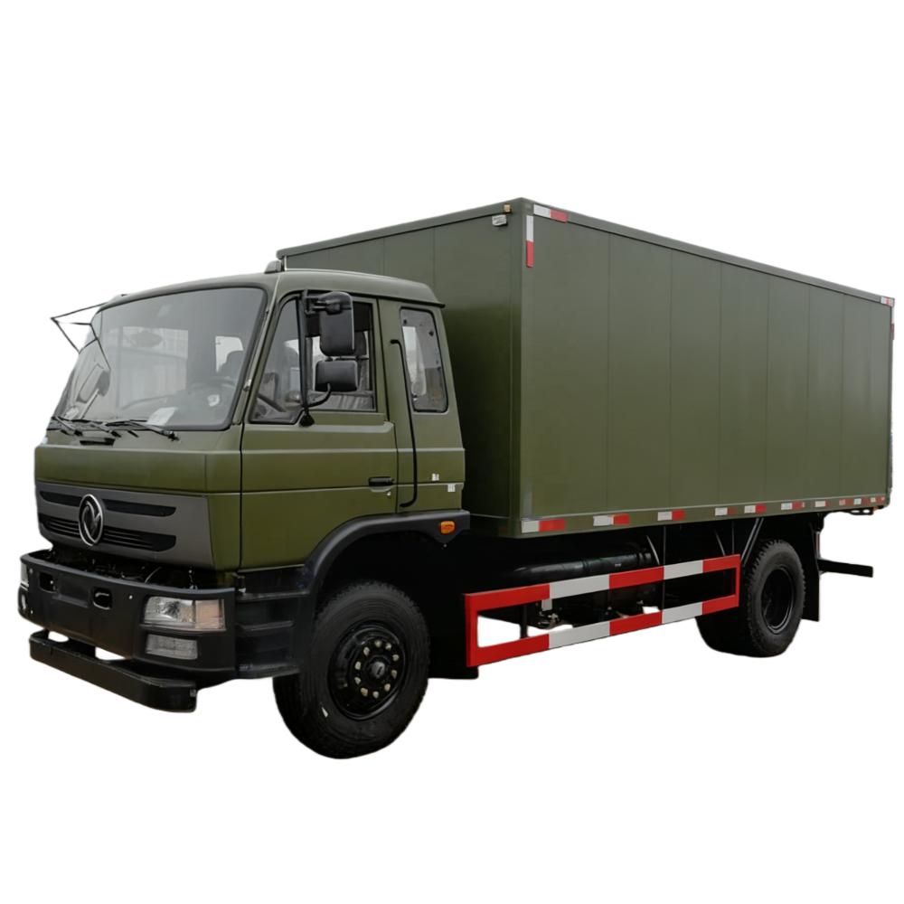 4X4 Box Truck Dongfeng Diesel, Jenama Baru, Euro III, Kapasiti Memuatkan 10Tons, Kilang Disesuaikan 