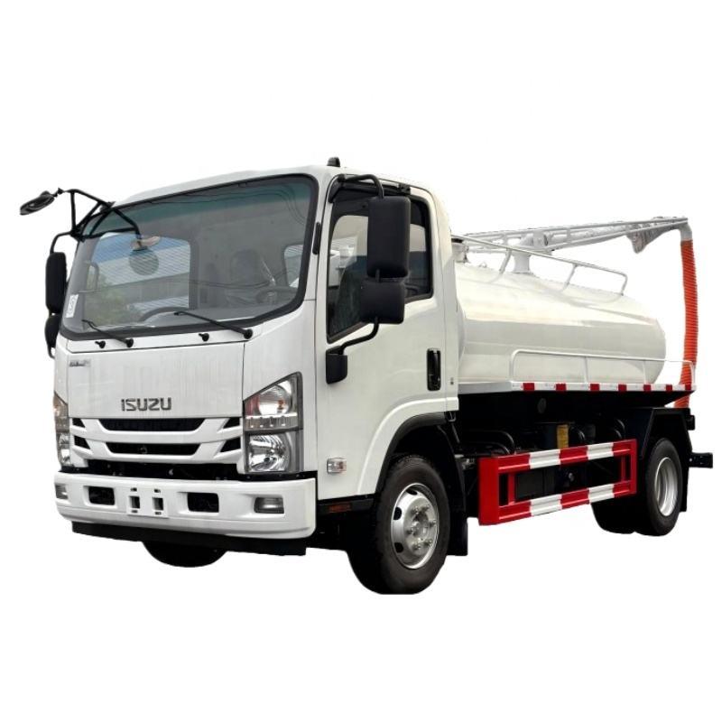 Harga Terbaik 1suzu 5cbm Fecal Suction Truck 4 * 2 Feces Sewage Suction Truck Septic Tank